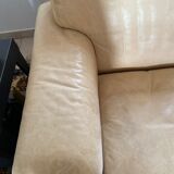 Sofa 2 places light leather DeSede