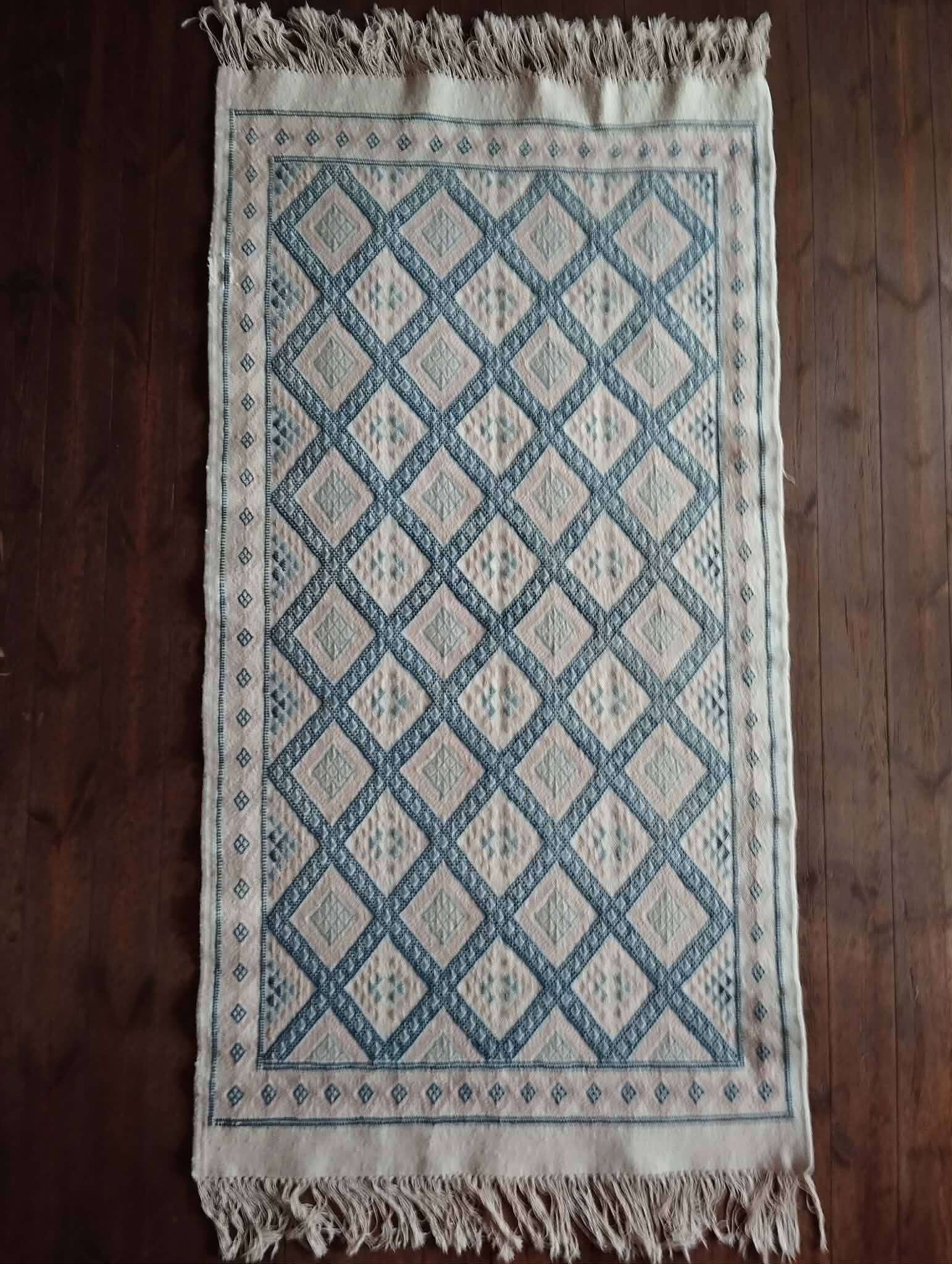 Handmade Berber Kilim Kairouan 203x102cm