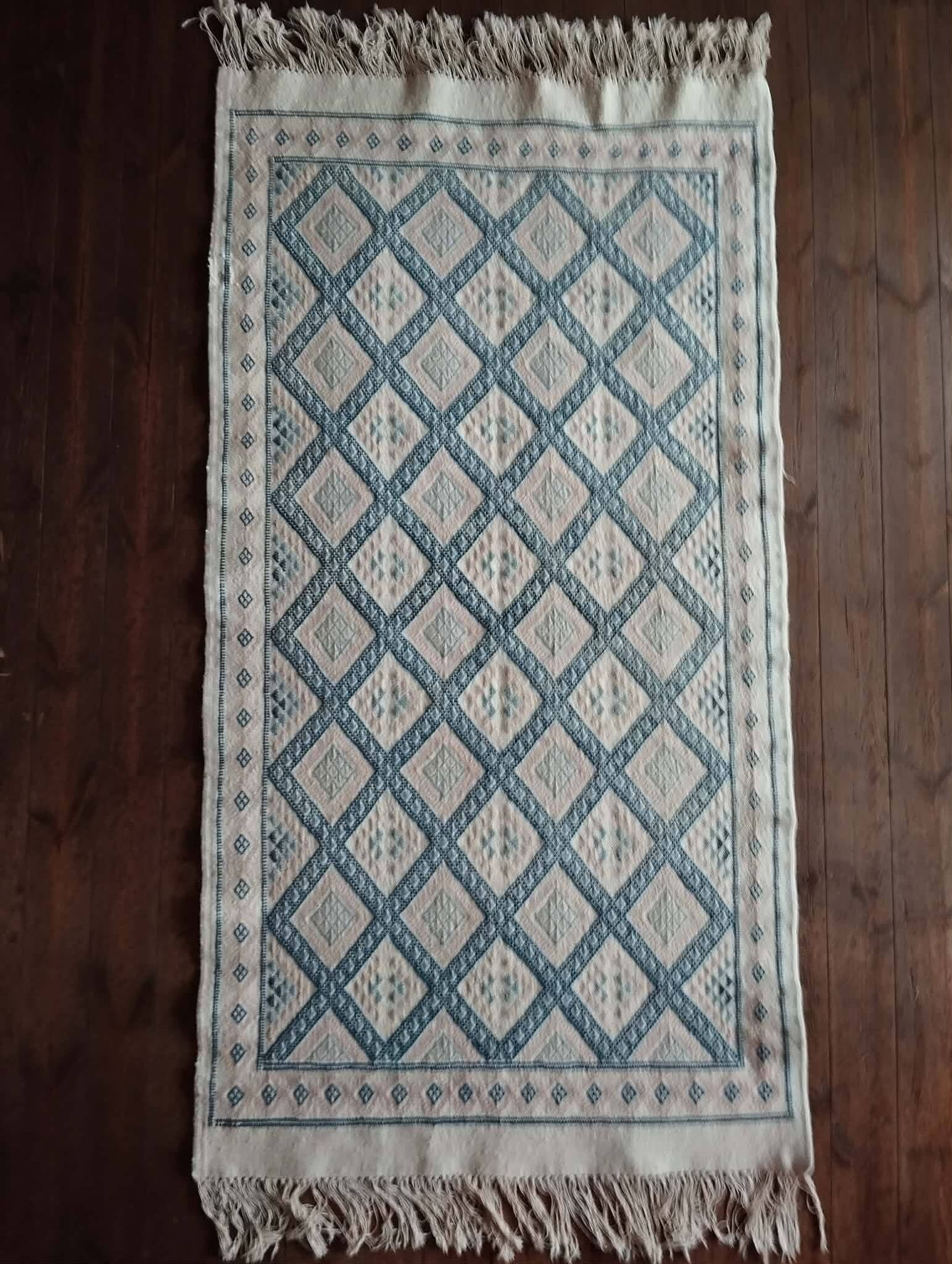 Kilim Berbère Kairouan fait main 203x102cm