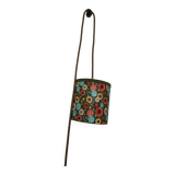 Nomadic bohemian chic lantern / floral fabric, jute cord