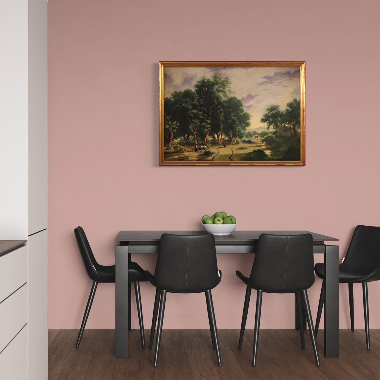 Italian countryside landscape painting oil on canvas from 20th century