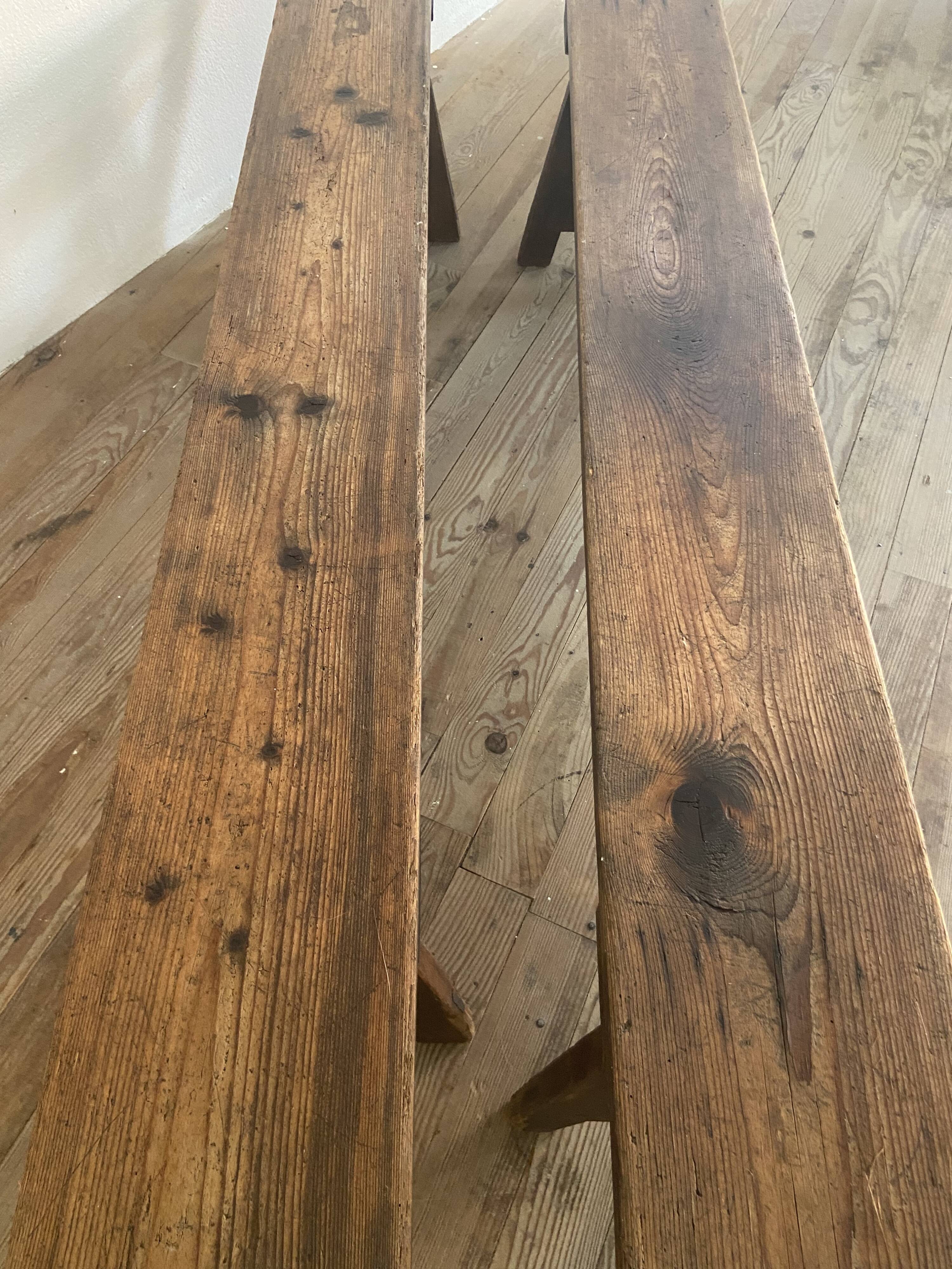 Pair of farm bench