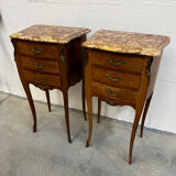 Pair of bedside tables, France early 20th century