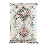 splendid new carpet in Berber wool beni ourain 140x205 cm
