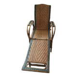 Chaise longue rotin
