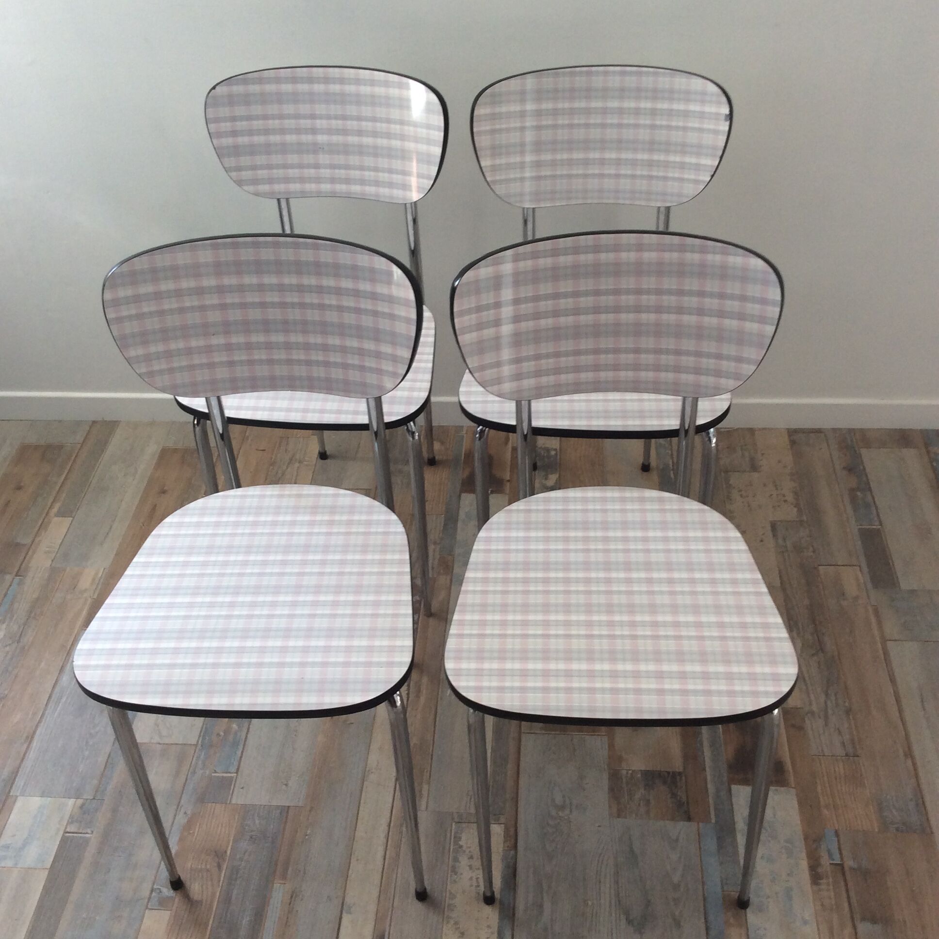 4 Formica chairs from the 60s and 70s