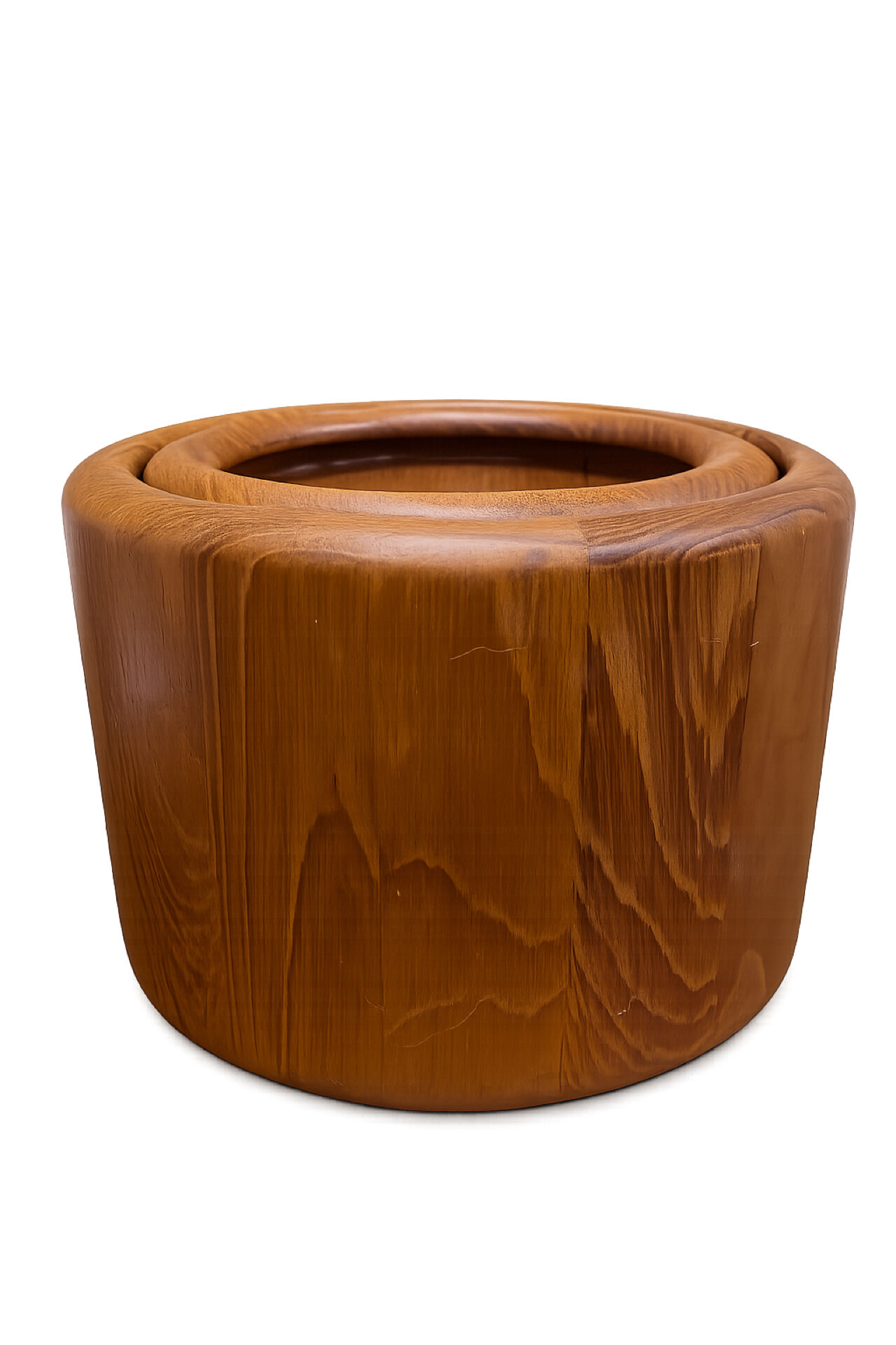 Danish teak ice bucket by Richard Nissen