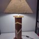 Accent lamp in American walnut veneer.