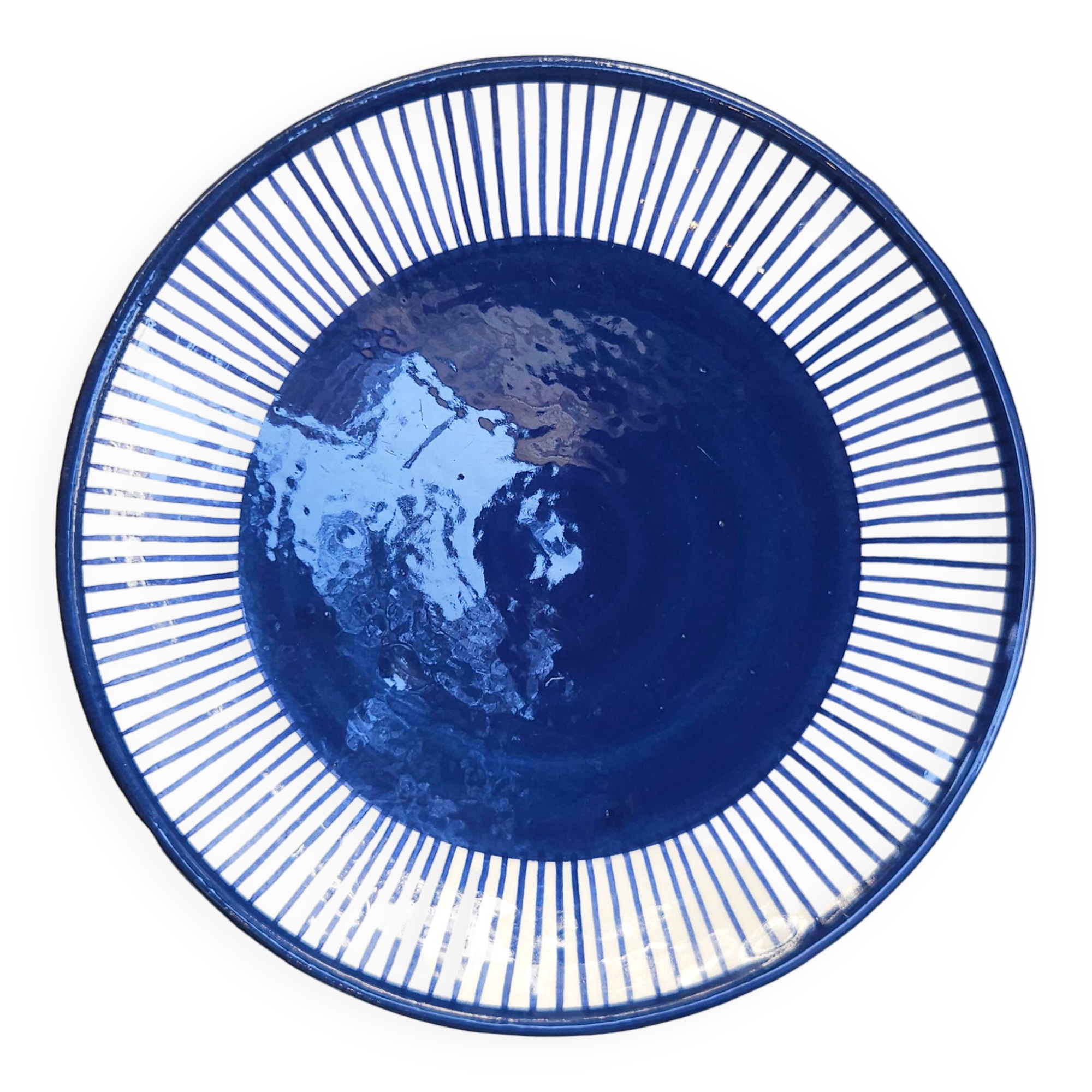 Medium plate - PALME blue border