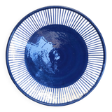 Assiette moyenne - PALME bordure bleu