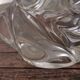 Pair of candle holders two crystal branches