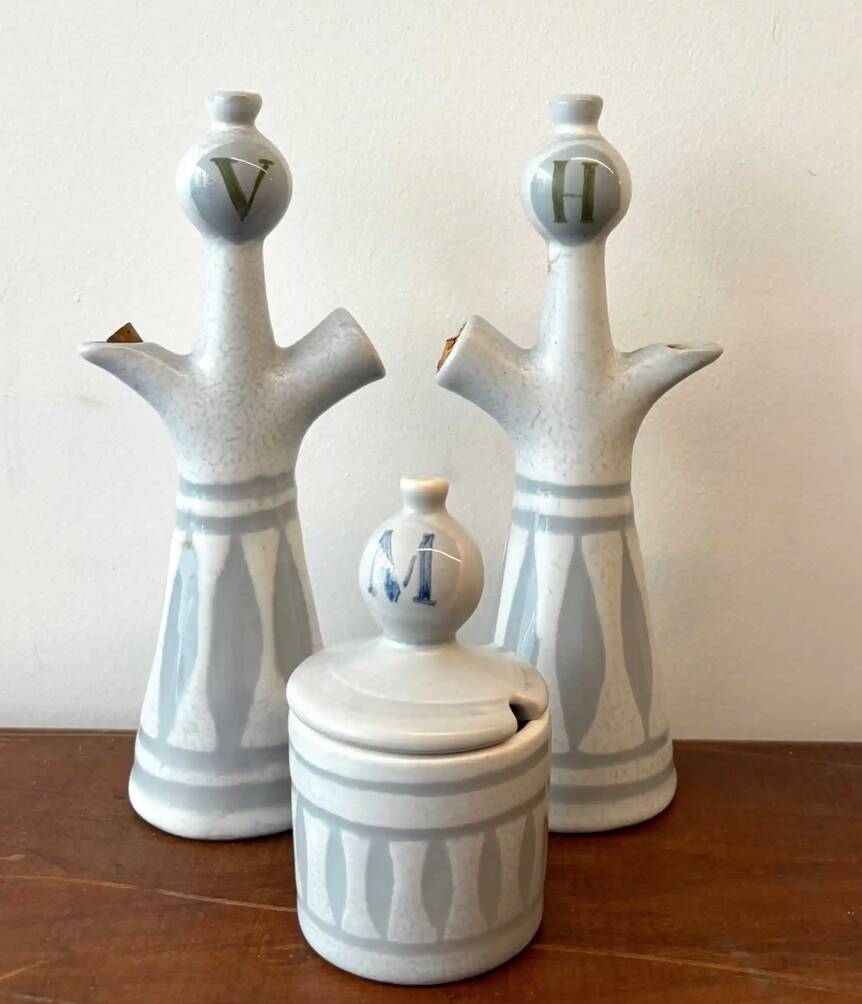 Trio de céramiques Roger Capron années 60