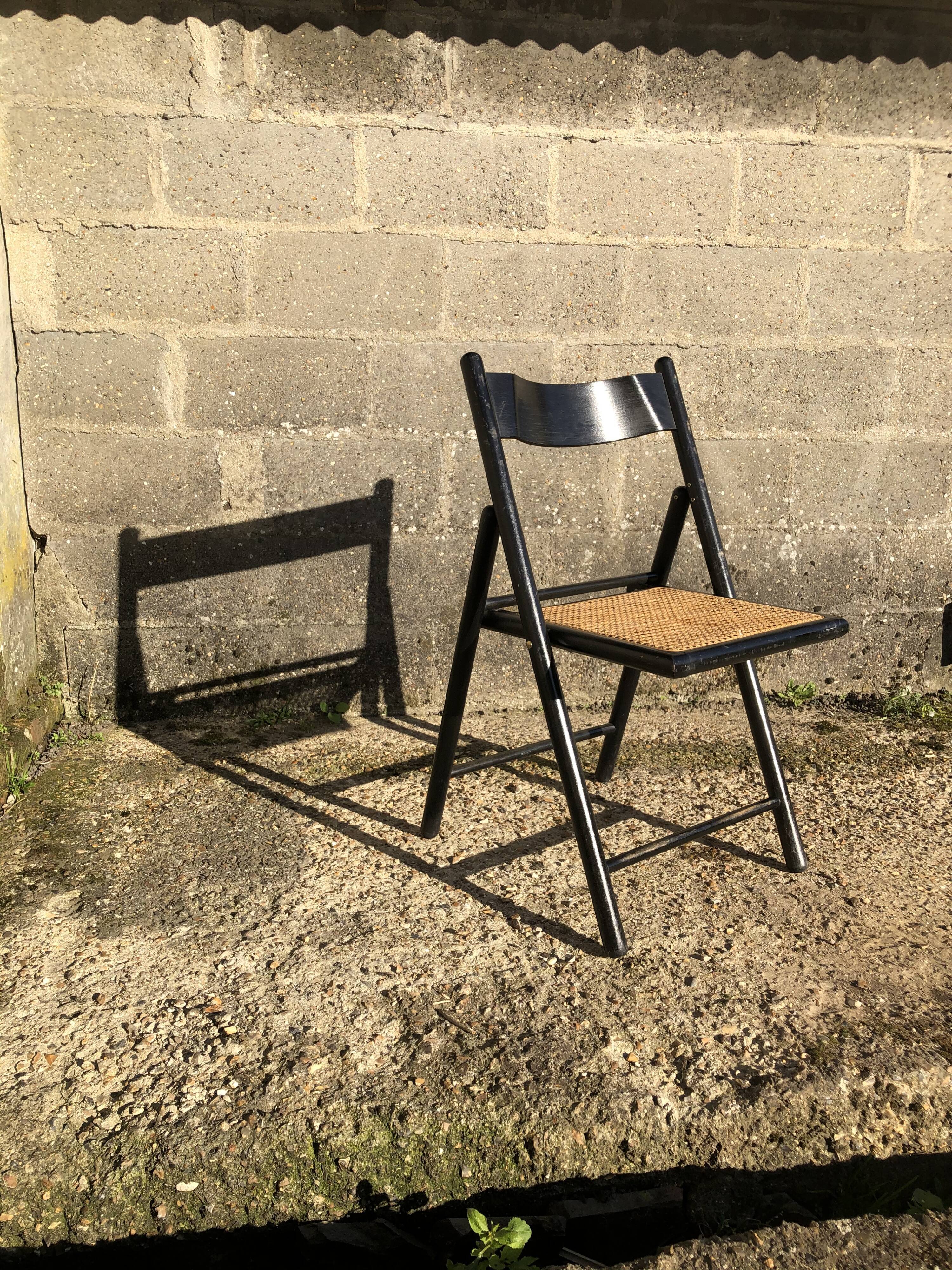 Canné chair Italian design 1980