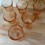 Set of 6 Rosaline liqueur glasses