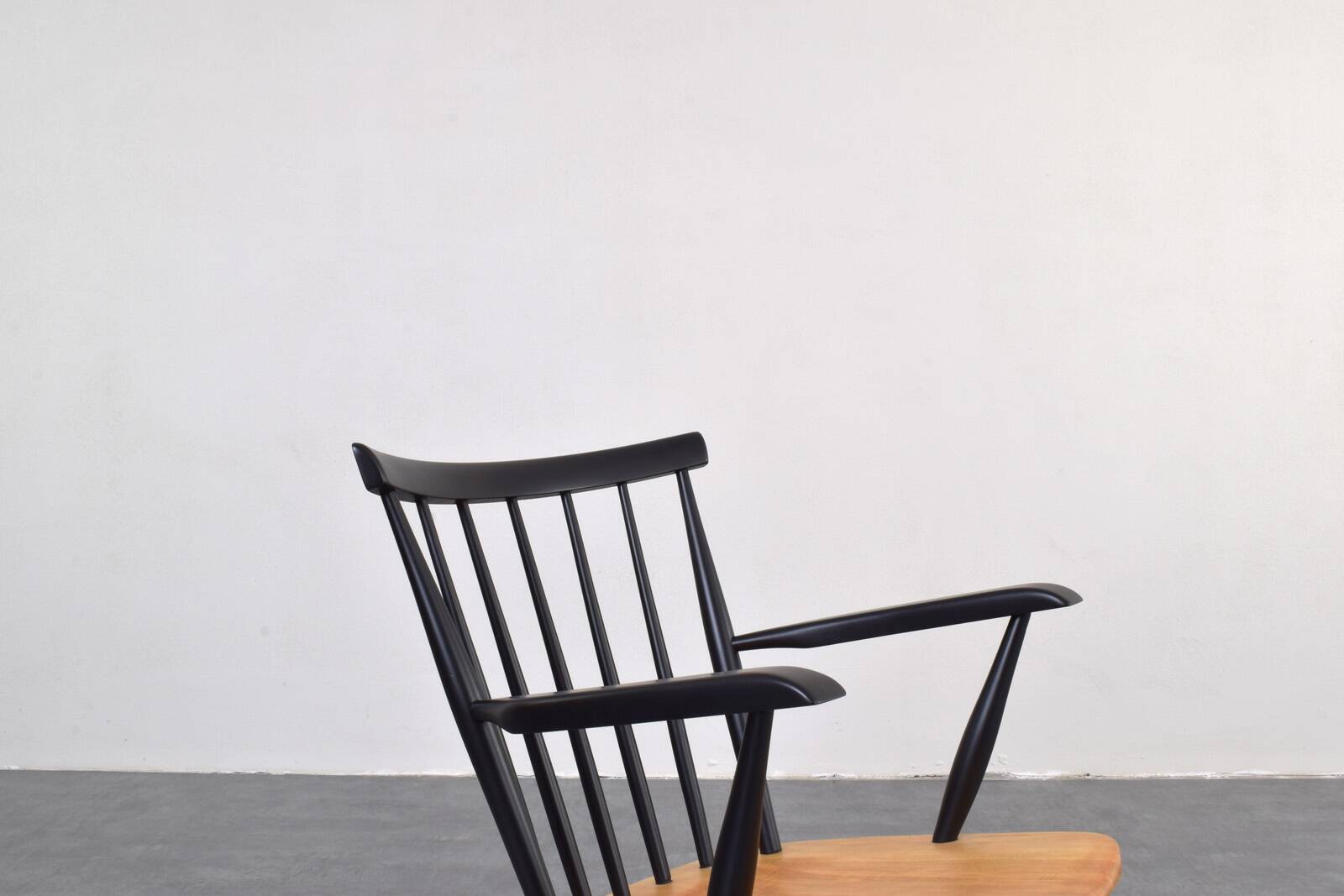 Chaise à bascule suédoise du milieu du siècle, années 1960.