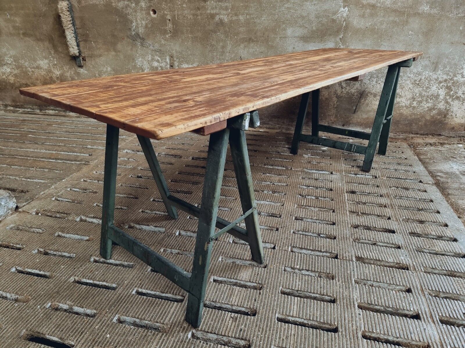 Old table trestle table garden table or dining table