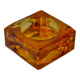 Orange ice cube ashtray by Antonio Imperatore, Murano glass, Italy, 1970