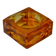 Orange ice cube ashtray by Antonio Imperatore, Murano glass, Italy, 1970