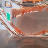 Bougeoir en cristal forme libre année 50 cristallerie Daum France