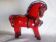 Bitossi - Aldo Londi - Cheval romain rouge - céramique émaillée