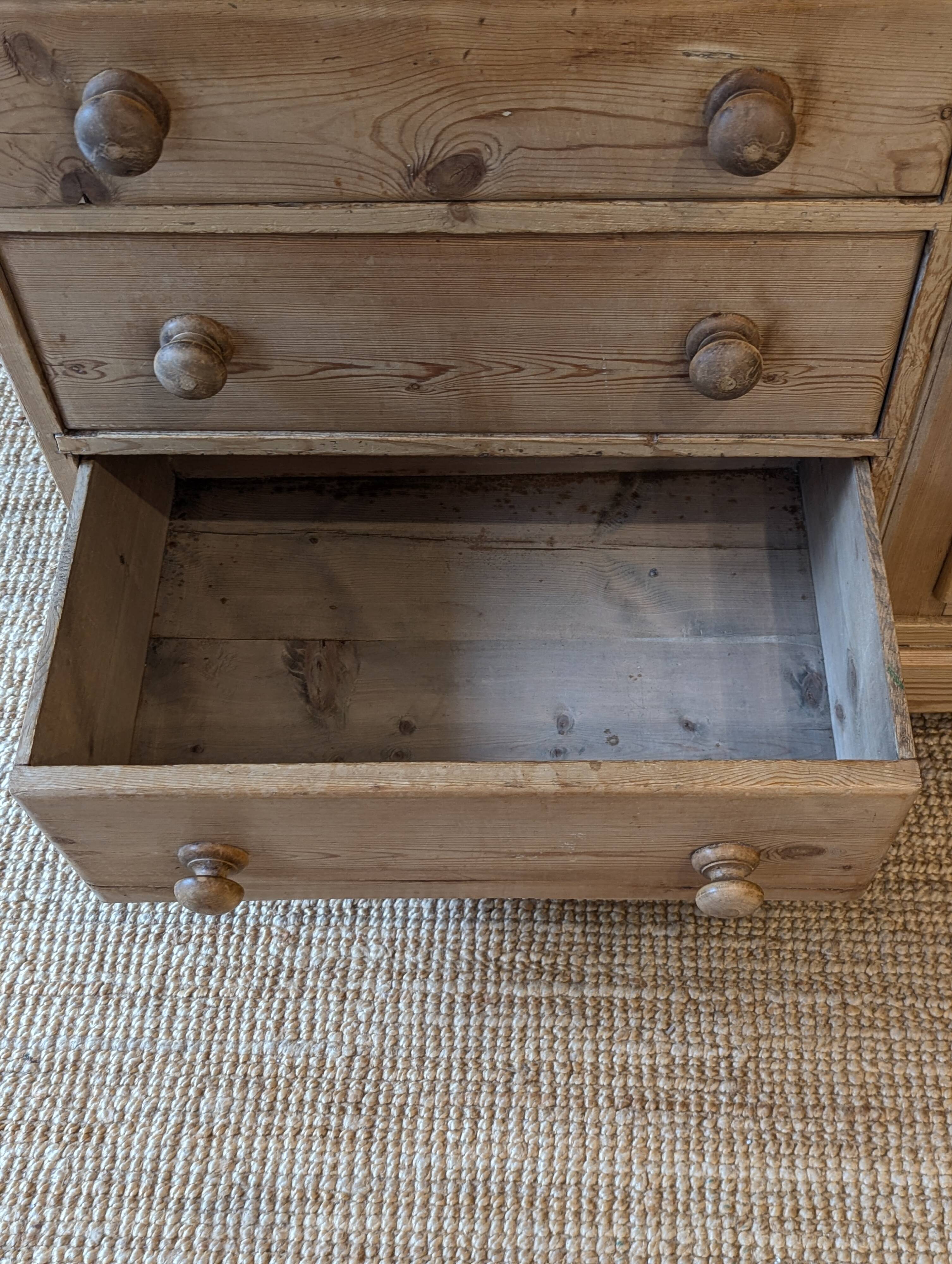 Antique dresser in pitch pine