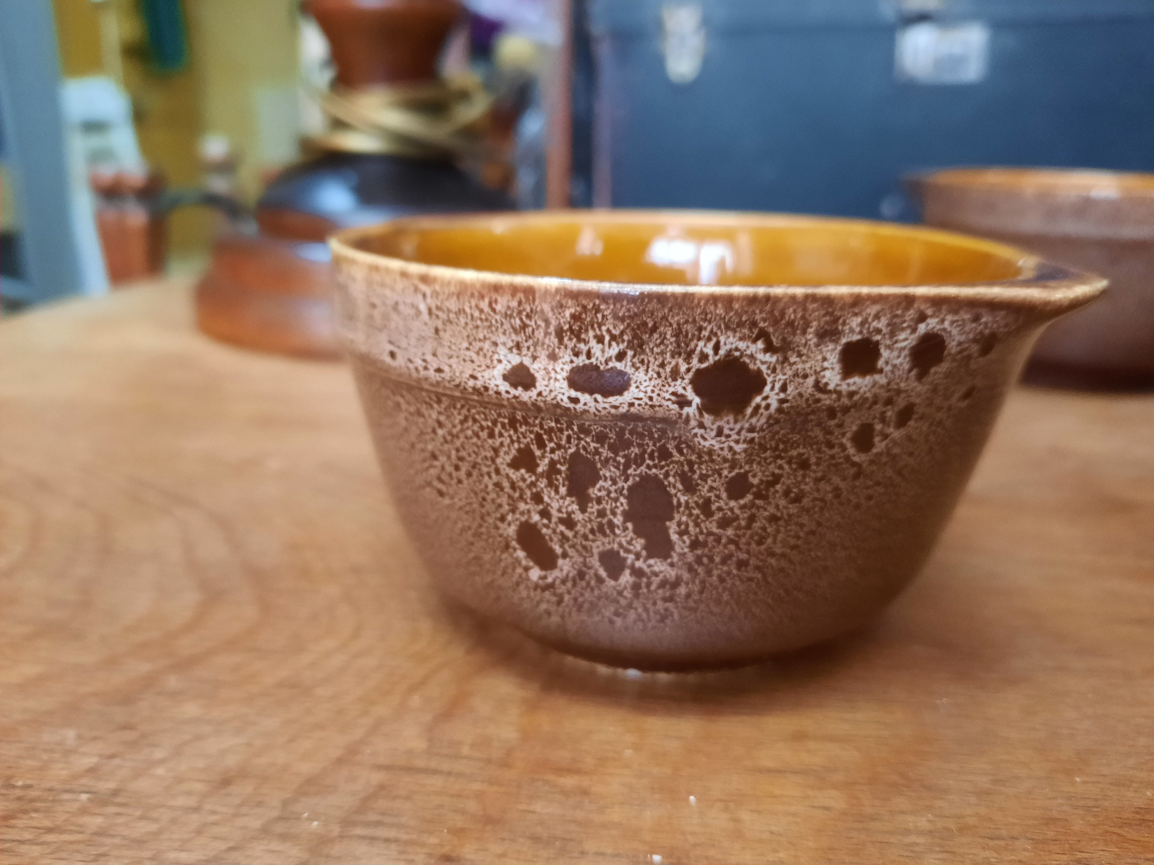 Set of six vintage ceramic bowls
