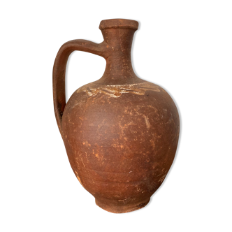 Turkish Old Clay Jug, Vintage Clay Vases