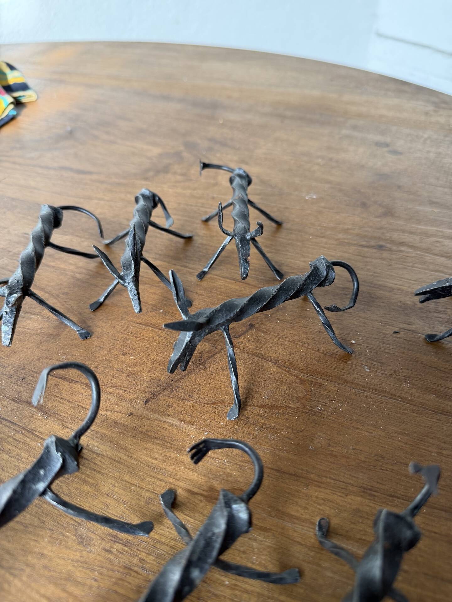 Brutalist zoomorphic knife rests