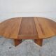 Table à manger en orme de Luigi Gorgoni années 80