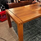 Solid elm dining table