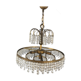 Suspension métal golden and crystal