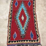 Tapis Berbère Boucherouite coloré - 145 x 267 cm