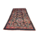 Old Turkish Kazak Rug 226x135 cm vintage tribal carpet, Red and Blue Large