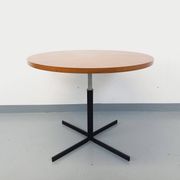 Grande table basse ronde style scandinave vintage modulable en table