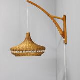 1960s Wall Wooden Lamp by Pokrok Zilina, Czechoslovakia