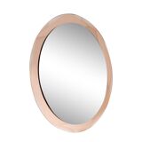 Vintage Antonio Lupi Luxor Crystal Art Mirror in Pink Copper 1950