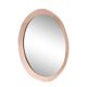 Vintage Antonio Lupi Luxor Crystal Art Mirror in Pink Copper 1950