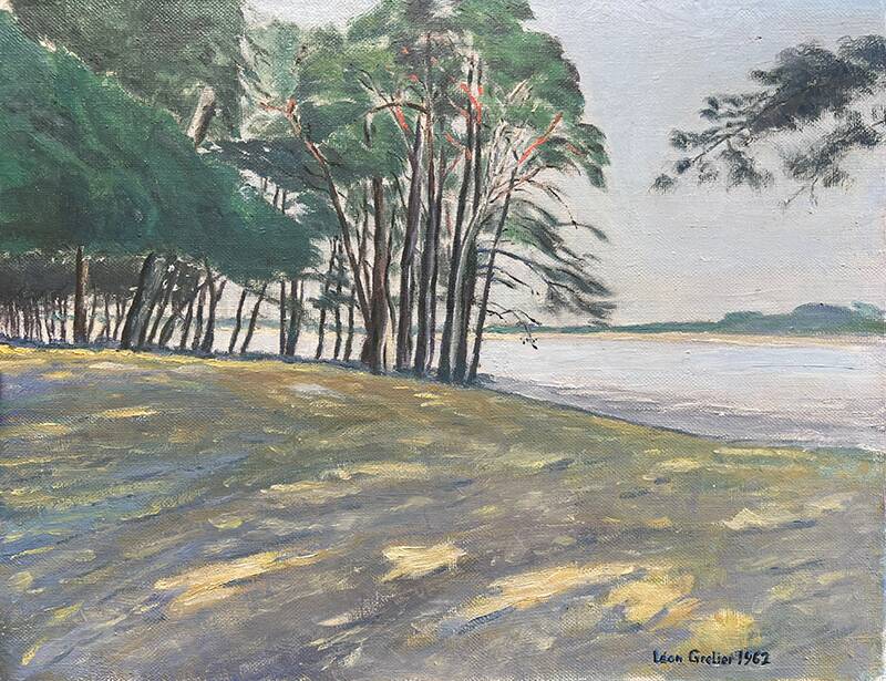 Painting “Dunes”, L.Grelier, 1962