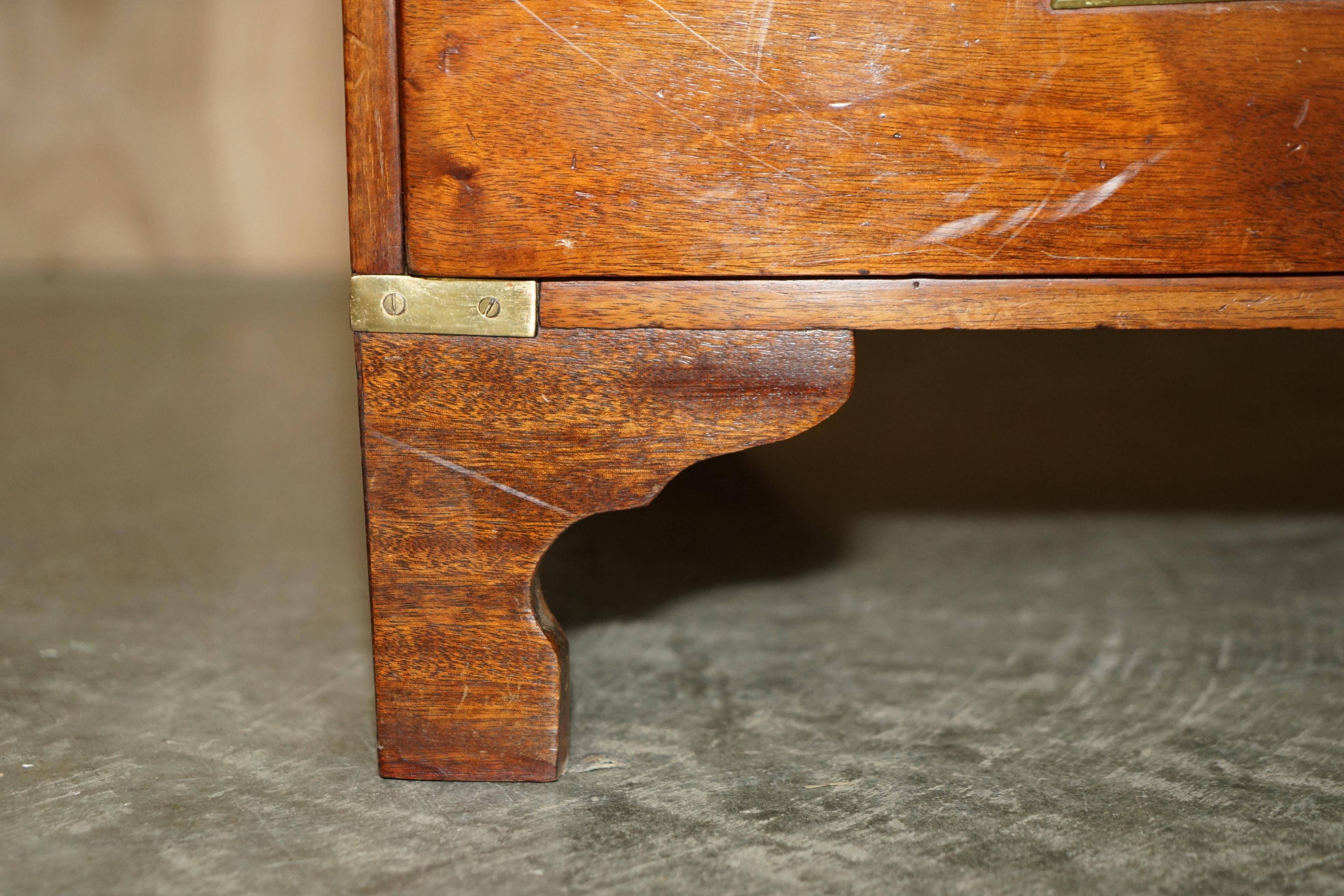 Vintage military furniture with hidden turntable, 1970s style.