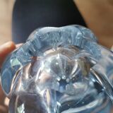 Vase Stella Polaris ice en verre par Vicke Lindstrand pour Orrefors 1960