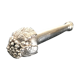 Champagne cork silver metal