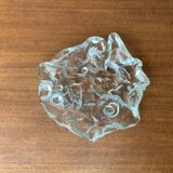 Frosted glass bowl with snail patterns, 1960s.