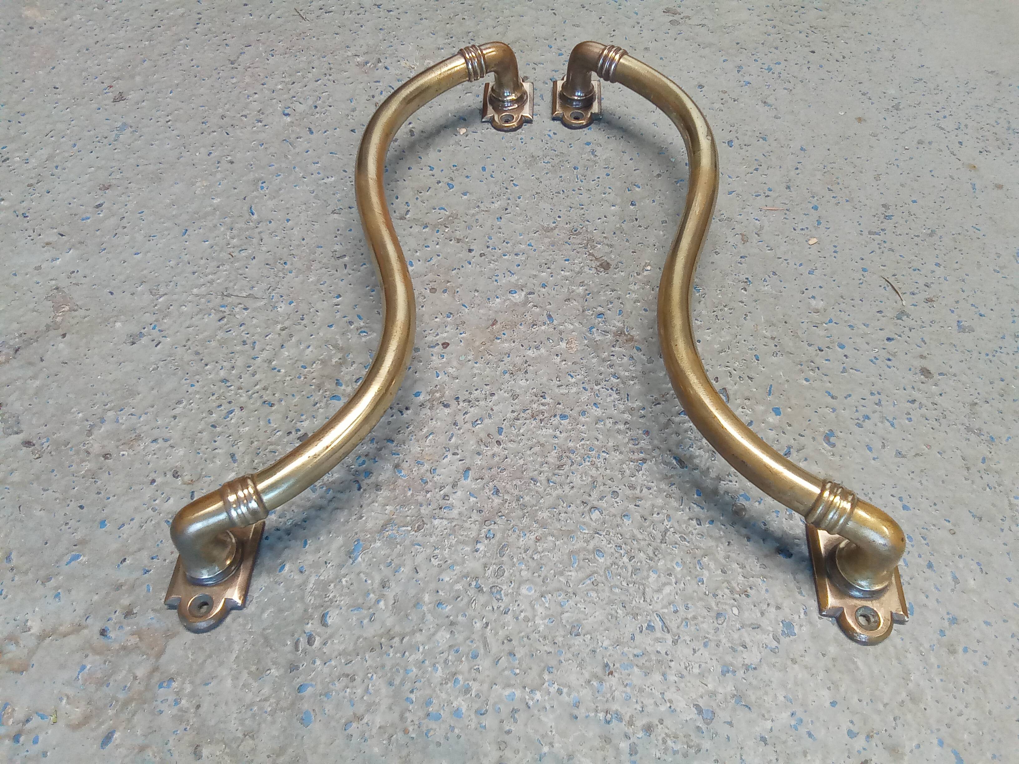 Antique brass handles