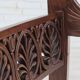 1920-30s, carved wood armchair, design after Georges Jacob, reupholstered.