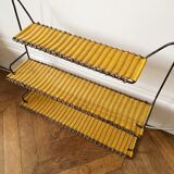70s shelf in scoubidou and metal