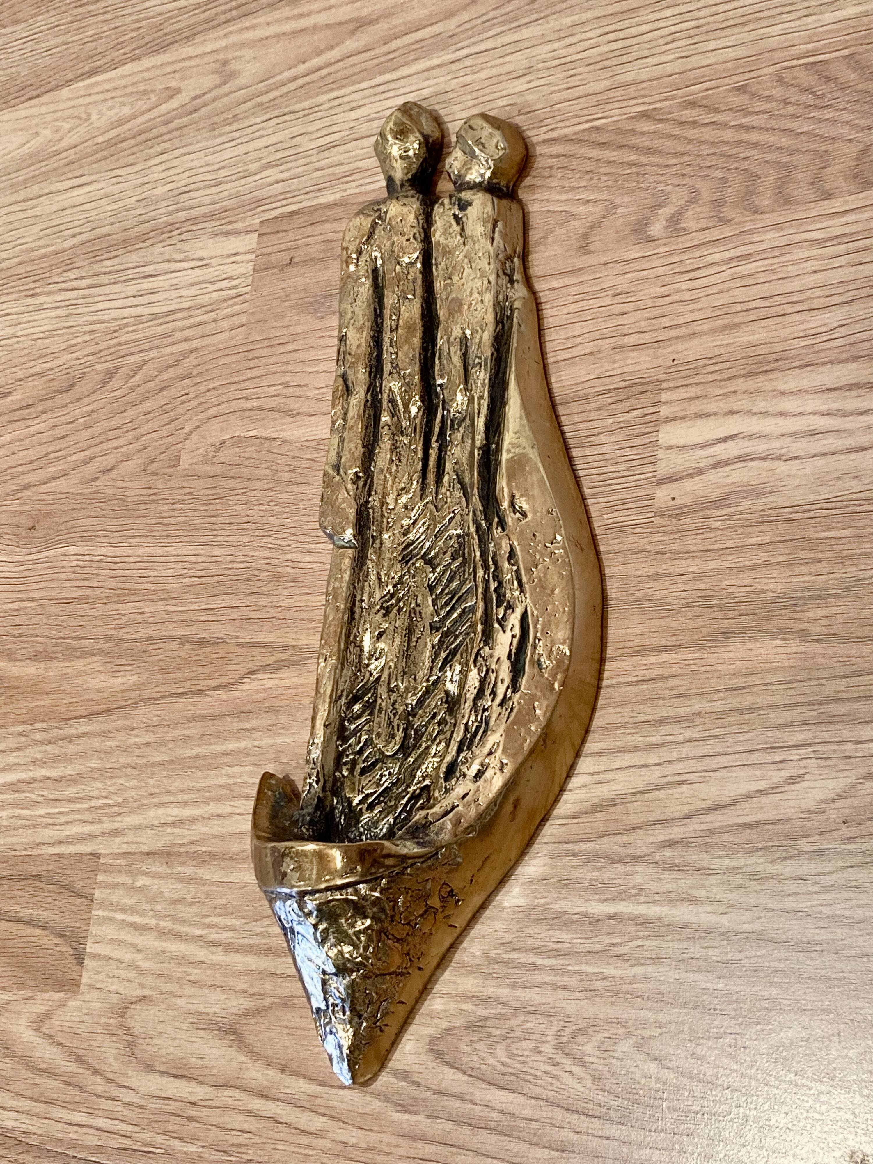 Large sculpture / candle holder "Scandinavian Design 1950".