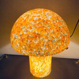 Orange mushroom lamp from Peill and Putzler, 1970s