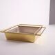 Centrepiece, potpourri or planter in gilded brass.