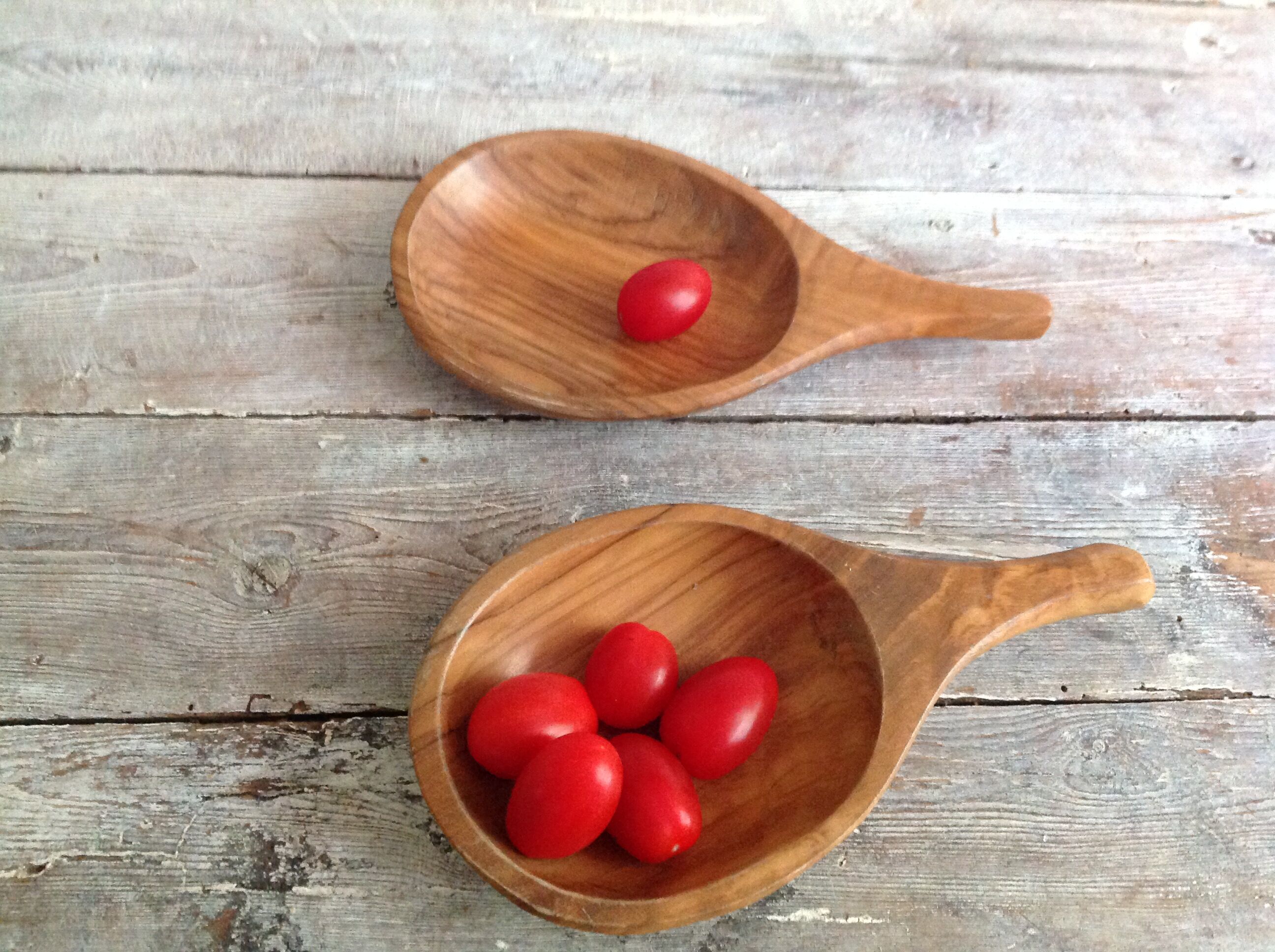 Duo of wooden dishes