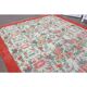 Vintage Turkish Oushak handmade wool cotton beige area rug 177x279